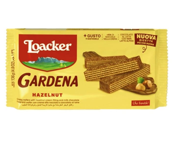 Вафли Loacker Gardena Лешник 136 г