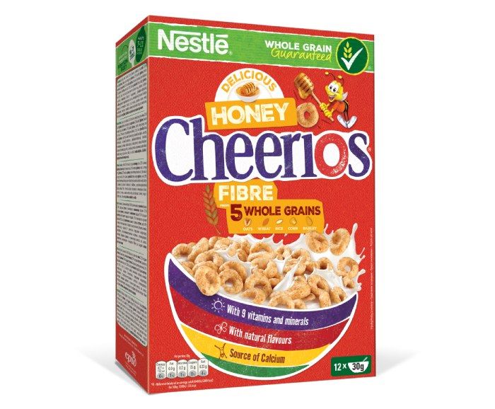 Зърнена закуска Nestle Cheerios с мед 375 г