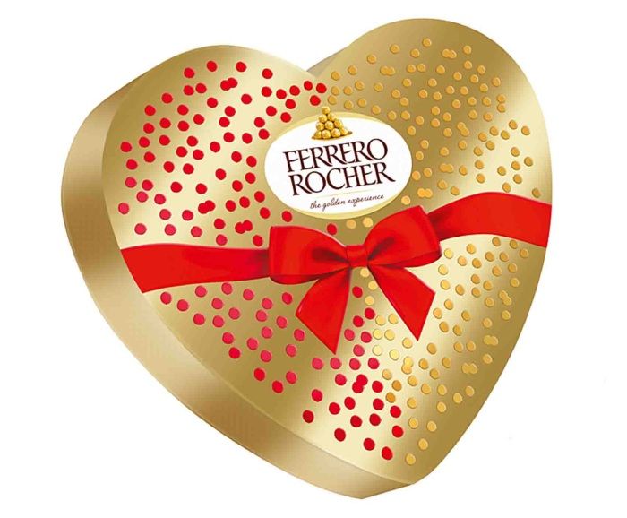 Бонбони Ferrero Rocher Сърце 125 г