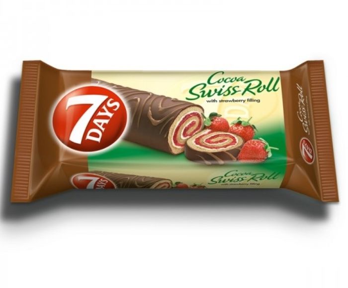 Руло 7 Days Swiss Roll Ягода Глазура 200 г