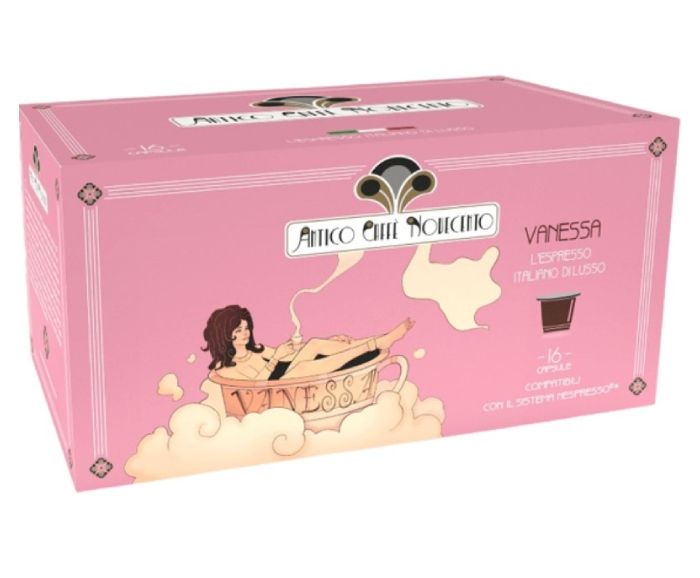 Кафе Капсули Antico Caffе Novecento Vanessa Blend Съвместими с Nespresso 16 бр