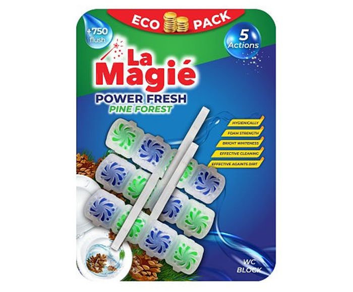 Ароматизатор за Тоалетна Чиния La Magie Бор 3 бр x 40 г