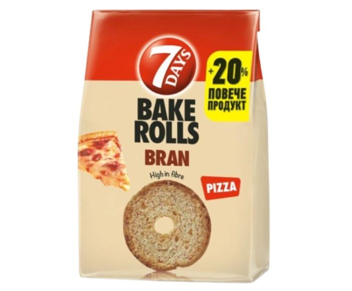 Bake Rolls Bran 7 Days Пица 80 г