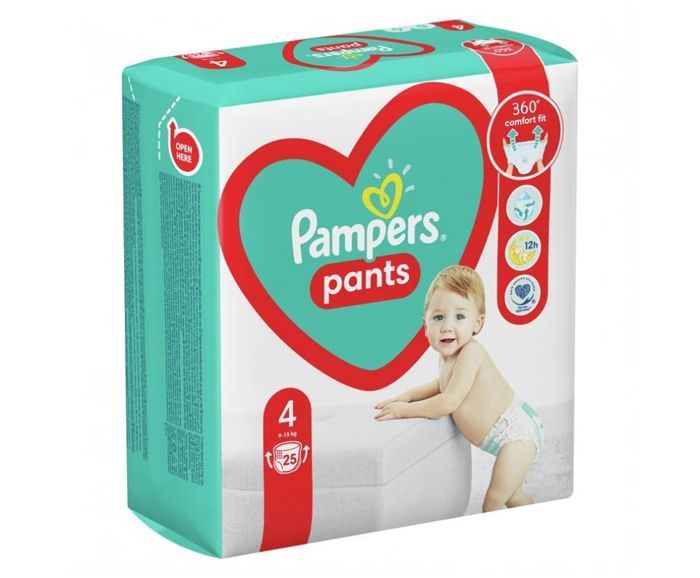 Бебешки Гащички Pampers S4 Maxi 9-15 кг 25 бр