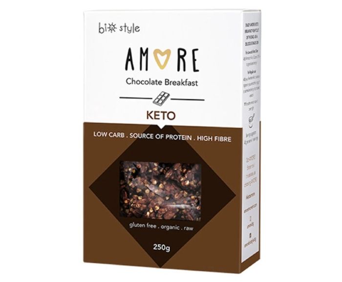 Био Гранола Amore Bio Кето Шоколад Без Глутен 250 г