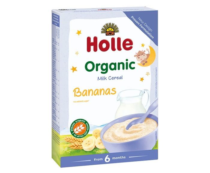 Био Млечна Каша с Банани след 6-ия Месец Holle 250 г