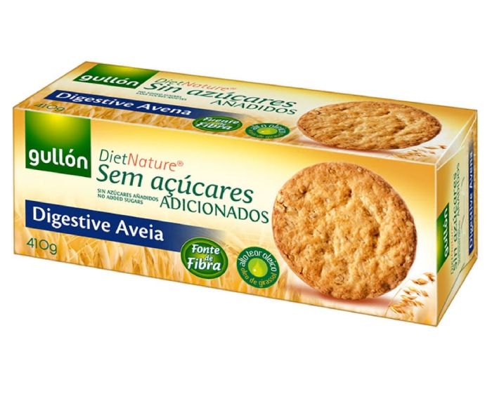 Бисквити Gullon Digestive Овесени Ядки Без Добавена Захар 410 г