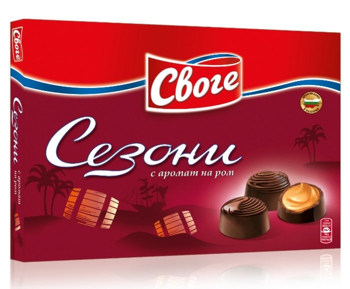 Шоколадови Бонбони Сезони Ром Своге 156.5 г
