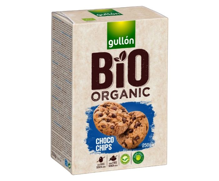 Био Веган Бисквити Choco Chips Без Лактоза Gullon Bio Organic 250 г