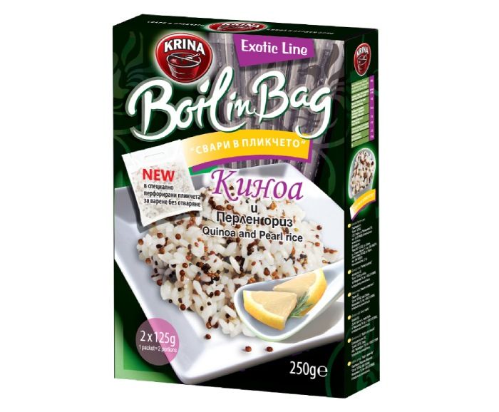 Киноа и Перлен Ориз Boil in Bag Krina Exotic Line 2 х 125 г