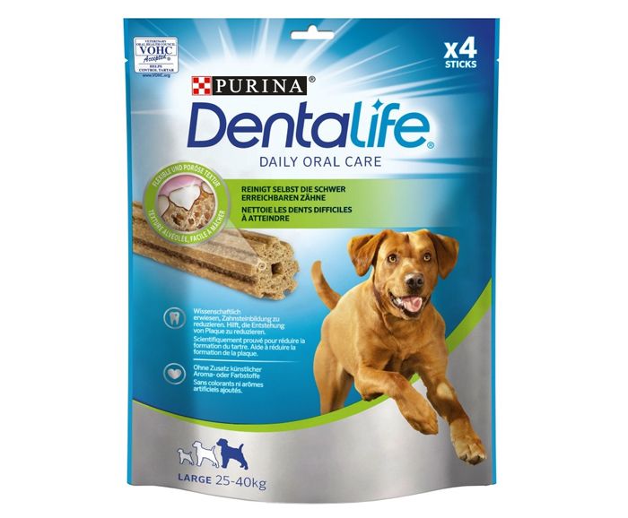 Лакомство за Кучета от Едри Породи Purina Dentalife 142г