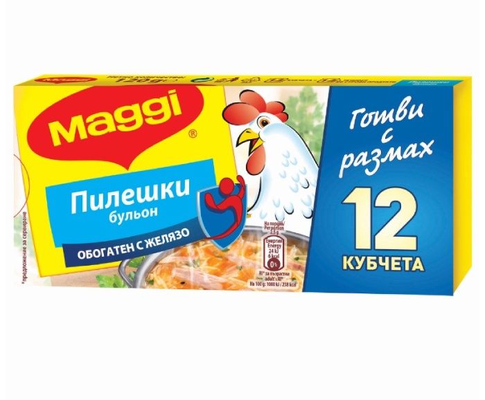 Maggi Пилешки бульон 12 бр x 10 г 