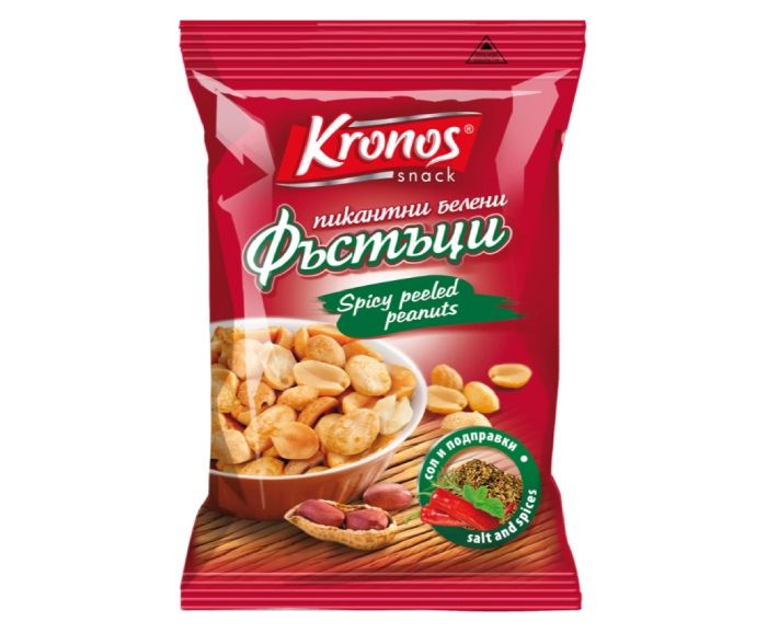 Пикантни Белени Фъстъци Kronos Snack 130 г
