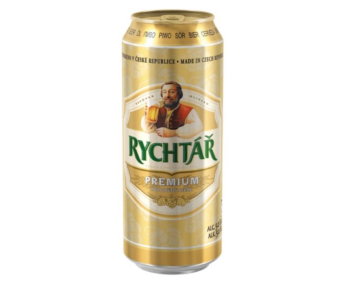 Бира Rychtar Premium Lager 5% Кен 500 мл