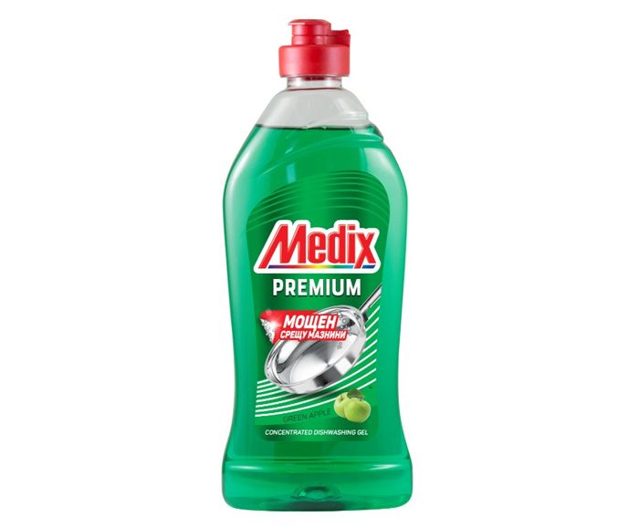 Концентриран препарат за съдове Medix Premium Green Apple 415 мл