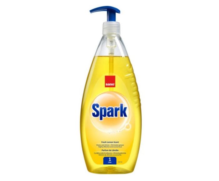 Препарат за Миене на Съдове Sano Spark Лимон 1 л