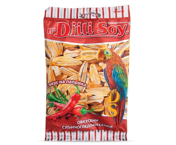 Печени Бели Слънчогледови Семки с Паприка Djili Soy 80 г