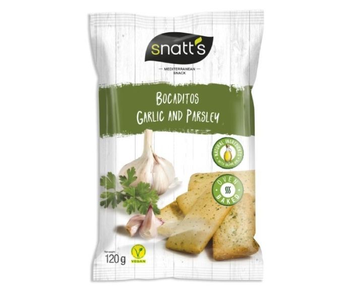Веган Печени Соленки с Чесън и Магданоз Bocaditos Snatt's 120 г