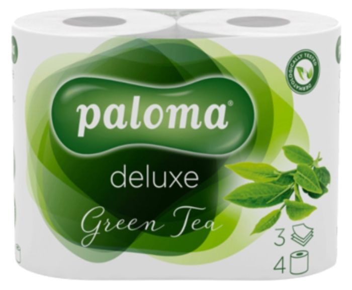 Тоалетна Хартия Paloma Deluxe Green Tea 3 пл. 4 бр