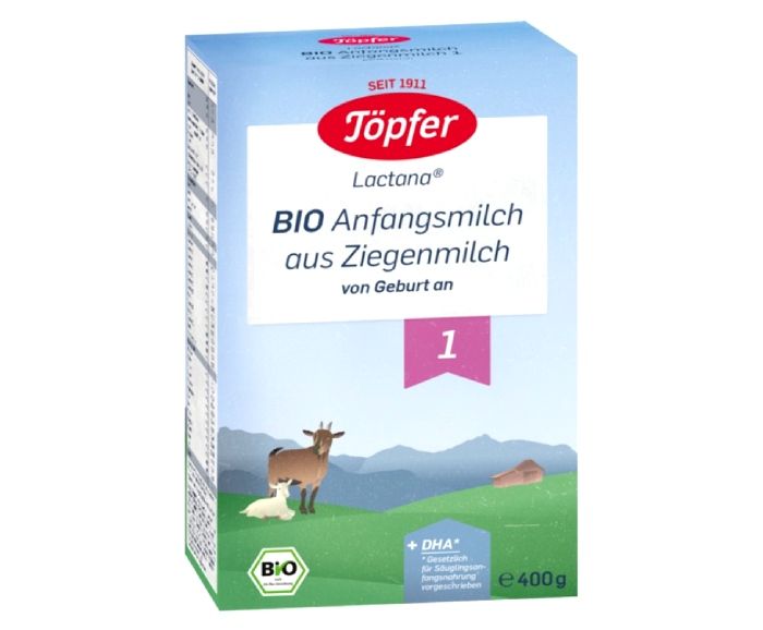 Био Козе Мляко за Кърмачета от Момента на Раждането Topfer Lactana 1 400 г