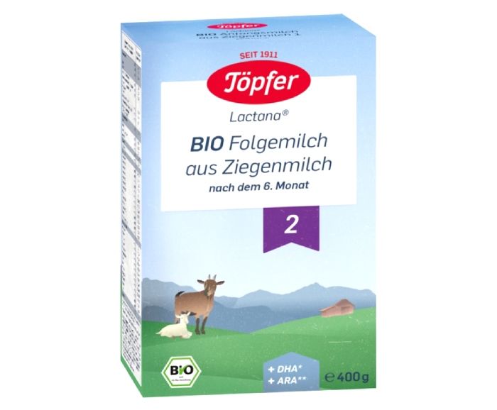 Био Преходно Козе Мляко след 6-ия Месец Topfer Lactana 2 400 г