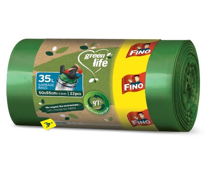 Торби за Смет Fino Green Life Easy-Pack 35л 22 бр