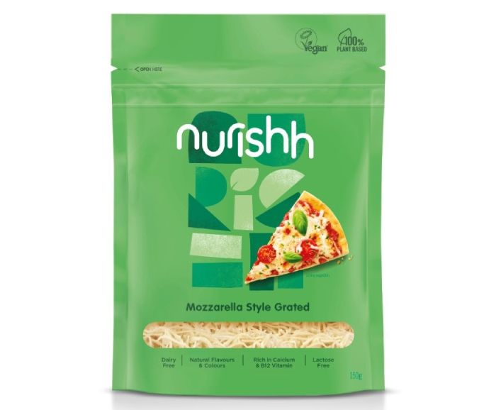 Веган Сирене Моцарела Настъргана Без Лактоза Nurishh 150 г