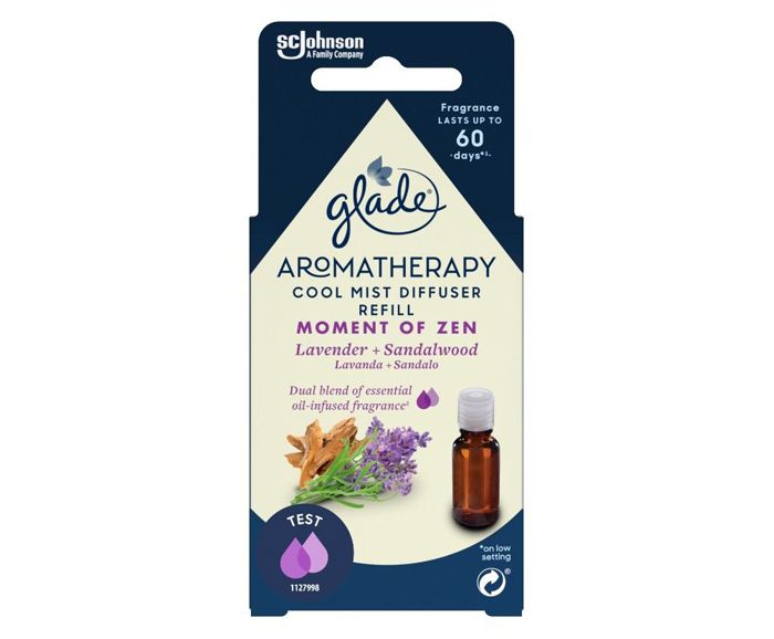 Пълнител за Арома Дифузер за Етерични Масла Glade Aromatherapy Лавандула и Сандалово Дърво 17 мл