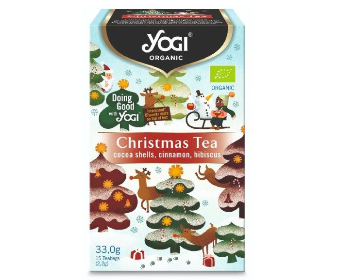 Био Коледен Чай с Какао, Канела и Хибискус Yogi Organic 15 бр х 2.2 г