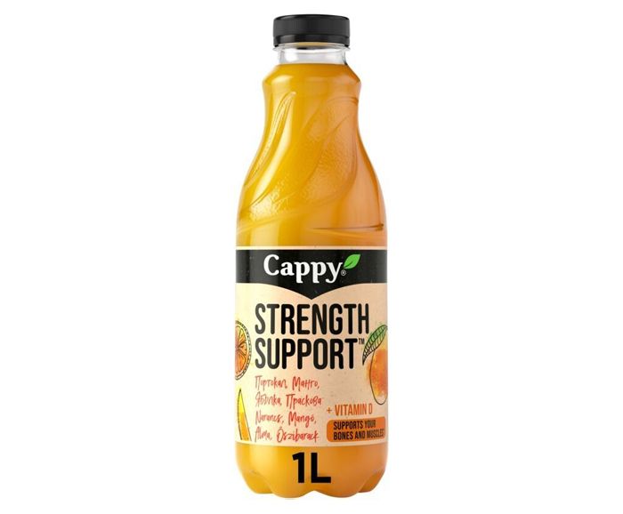 Сок Cappy Strength Support Портокал, Манго, Ябълка и Праскова 1 л