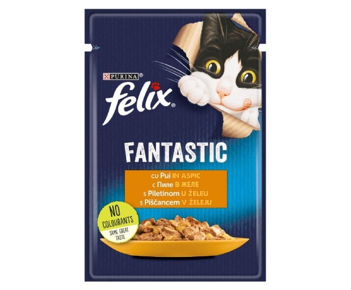 Храна за Котки Пауч Пиле в Желе Felix Fantastic 85 г