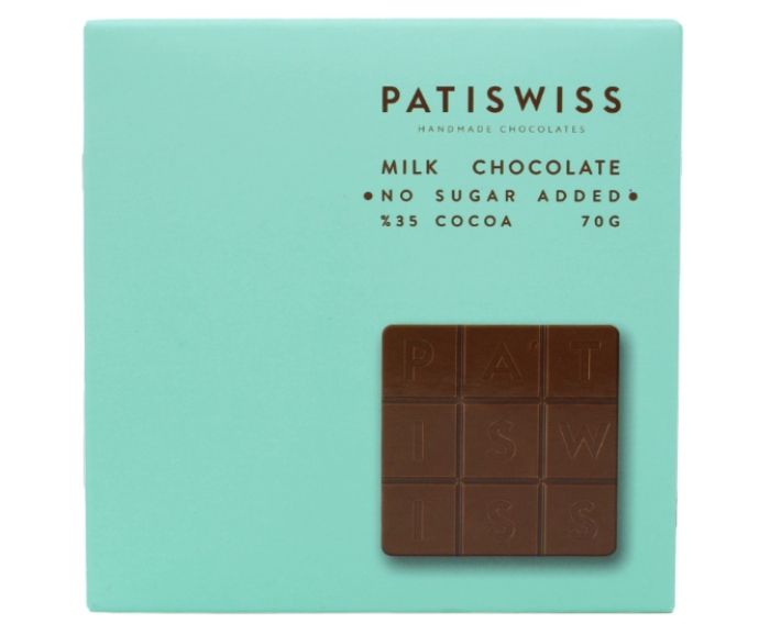 Млечен Шоколад Без Захар PatiSwiss 70 г