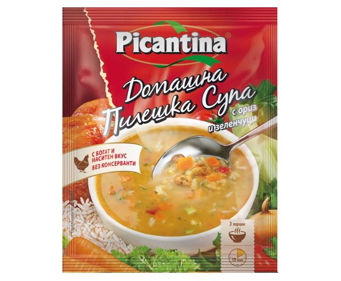 Домашна Пилешка Супа Picantina с Ориз 38 г