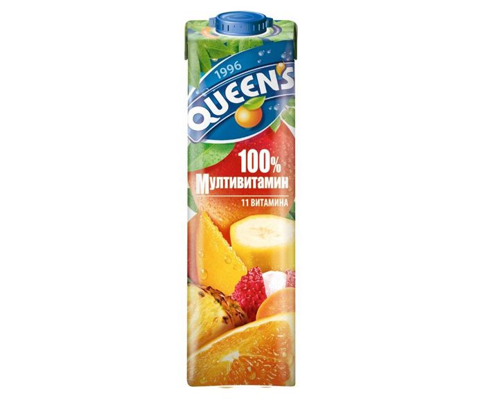 Плодова Напитка Queen's Мултивитамин 100% 1 л