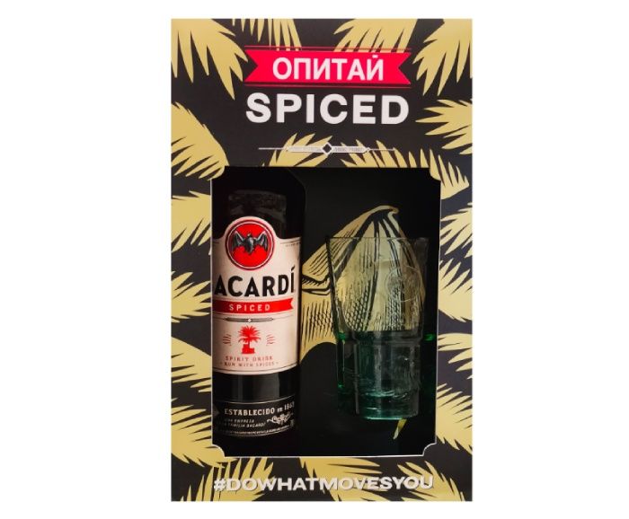Ром Bacardi Spiced 700 мл + Чаша