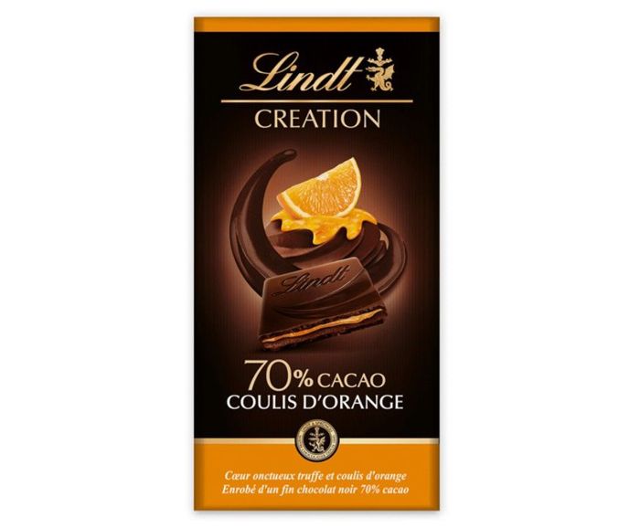 Тъмен Шоколад Lindt Creation Мус 70% Какао Портокал 150 г