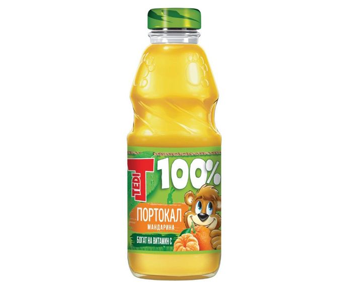 Сок Tedi Портокал и Мандарина 100% 300 мл