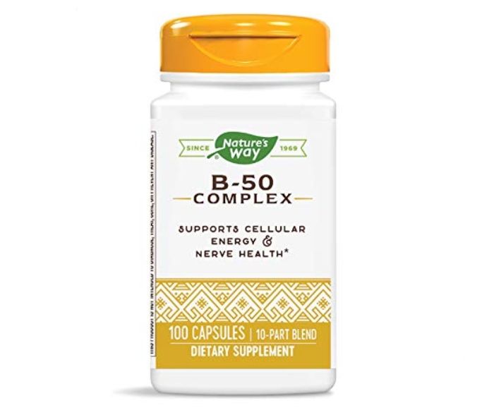 Витамин B50 Complex Без Глутен и Без Лактоза Nature’s Way 100 бр