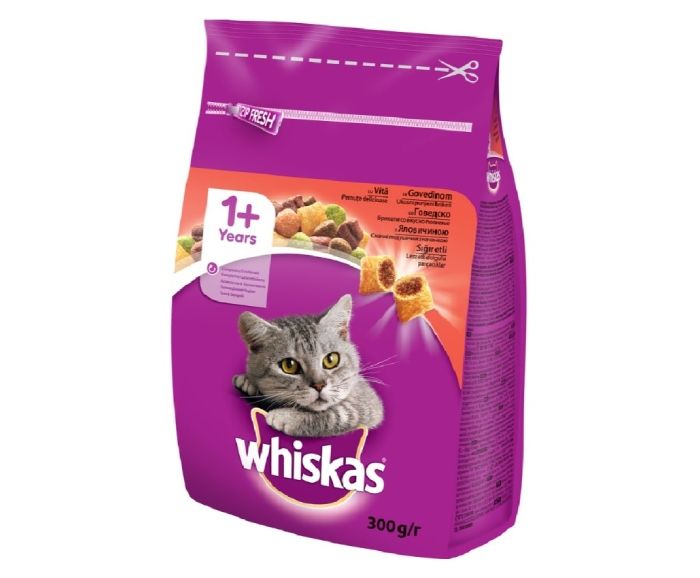 Котешка Храна с Говеждо Whiskas 300 г