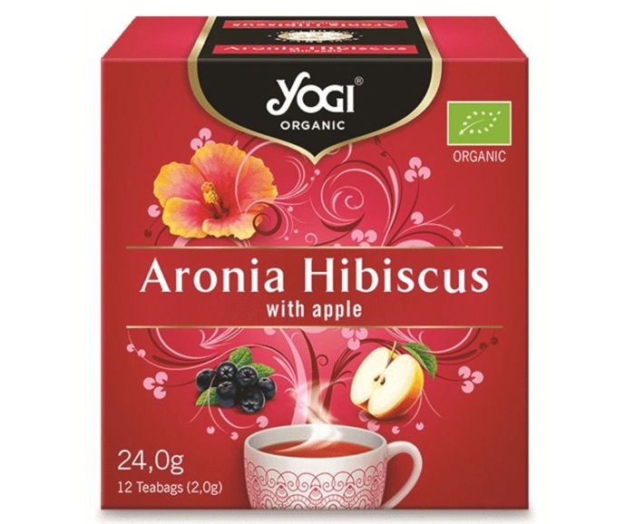 Био Чай Yogi Organic Арония и Хибискус 12 бр х 2 г