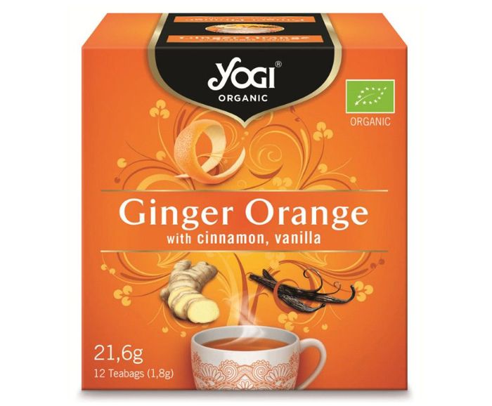 Био Чай Yogi Organic Джинджифил и Портокал 12 бр 21.6 г