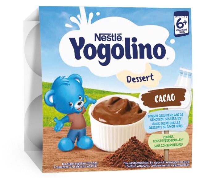 Млечен Десерт Nestle Yogolino Шоколад 6+ месеца 4 бр х 100 г