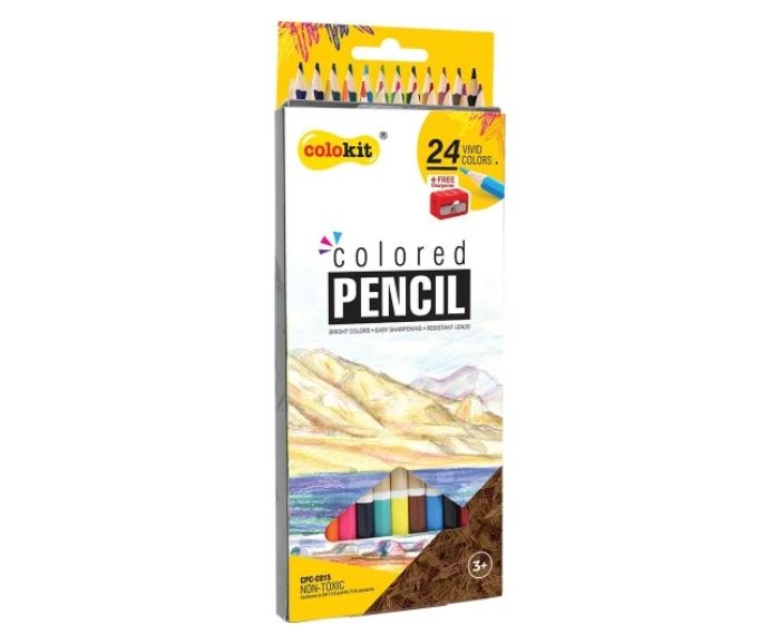 Цветни Моливи Colokit CPC-C015 24 Цвята + Острилка