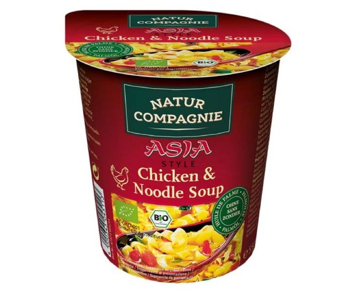 Био Инстантна Пилешка Супа с Нудли Natur Compagnie Asia Style 55 г