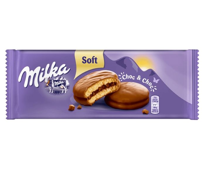 Шоколадови Бисквити Milka Сандвич Choc&Choc 150 г