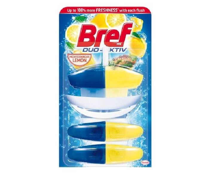 Ароматизатор за Тоалетна Чиния Bref Duo-Aktiv Mediterranean Lemon 3х50 мл