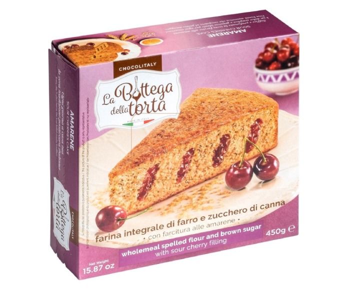 Кейк с Лимецово Тесто, Кафява Захар и Пълнеж от Вишни La Bottega della Torta ChocoIitaly 450 г