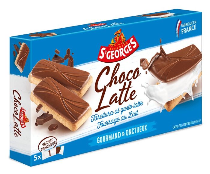 Бисквити St Georges Croc Choc с Млечен Крем и Шоколад 130 г