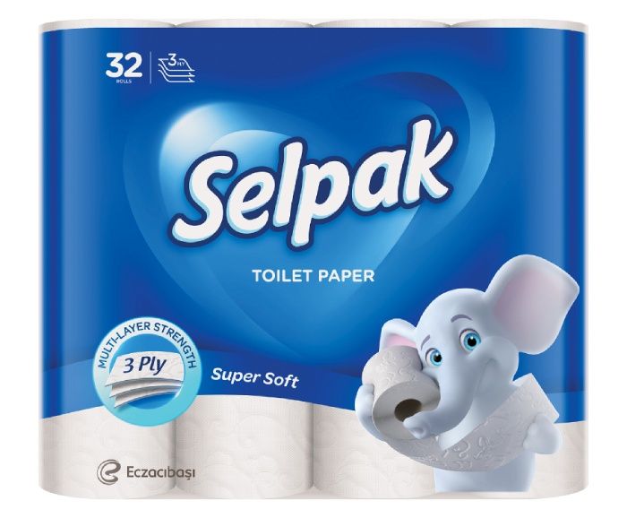 Тоалетна Хартия Selpak Бяла 3 пл. 32 бр