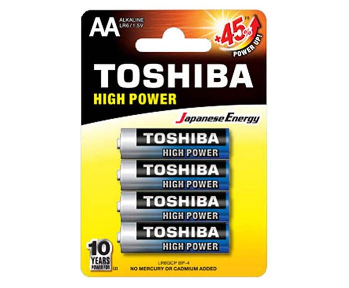 Алкални батерии Toshiba AA 4 бр